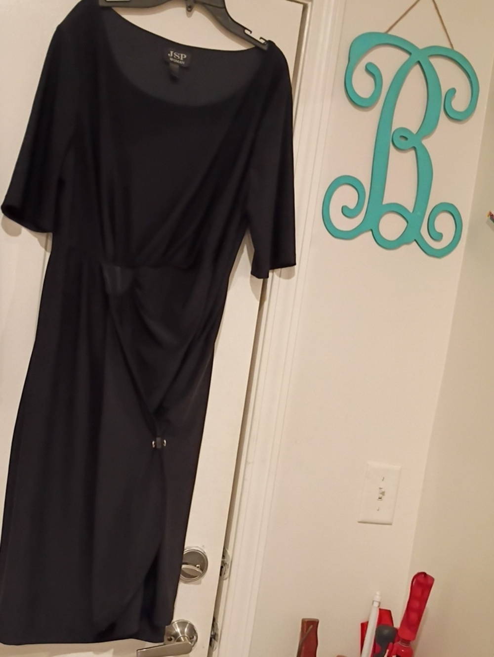 JSP Black Women's Draped Dress With With No Size On The Tag
